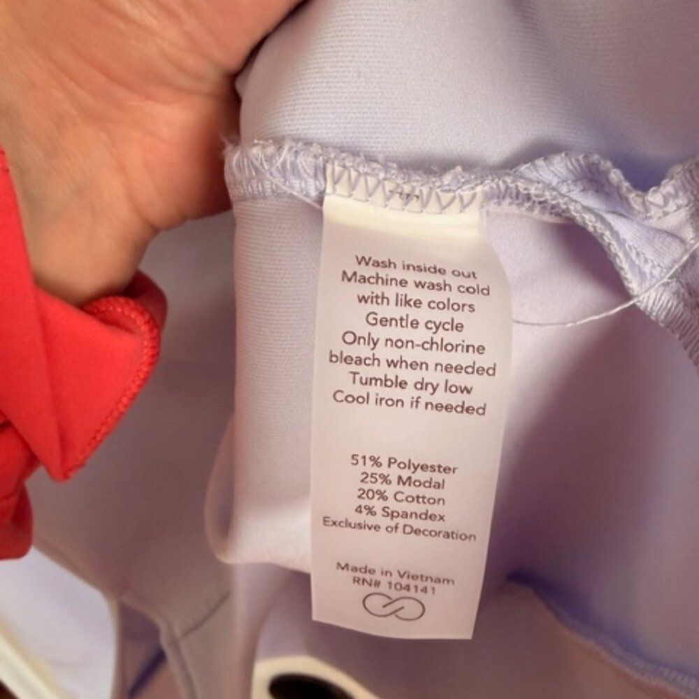 Calia Lilac/Lavender Quarter Zip Size Large - Picture 4 of 5